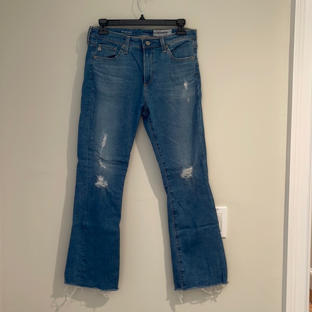 Adriano Goldschmied Jeans. Jodi crop , high rise slim flare. Sz 28